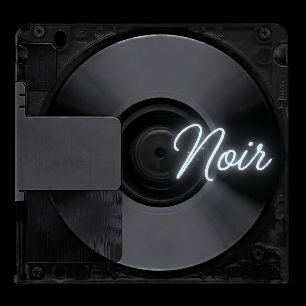Noir chrome disc cover artwork